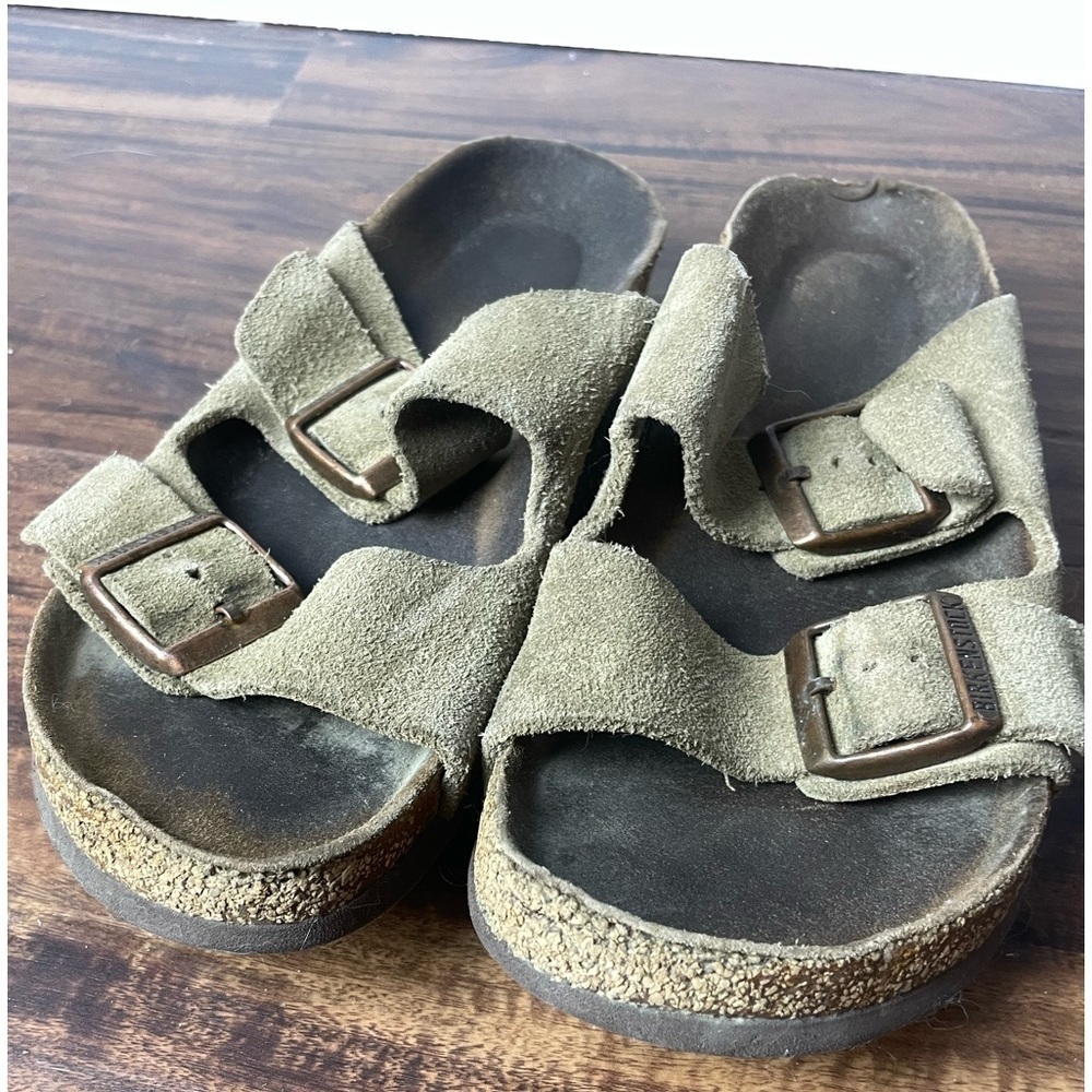 Birkenstock Classic Unisex Slip on Suede Sandal Sz 38